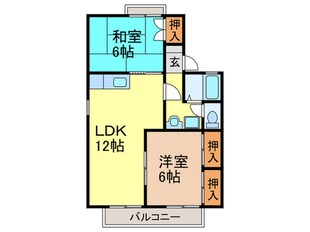 セジュ－ルプロプル１の物件間取画像